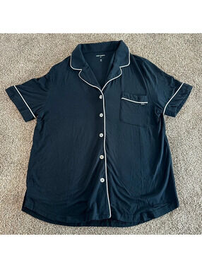 Cozy Earth black sleep top womens xs super soft